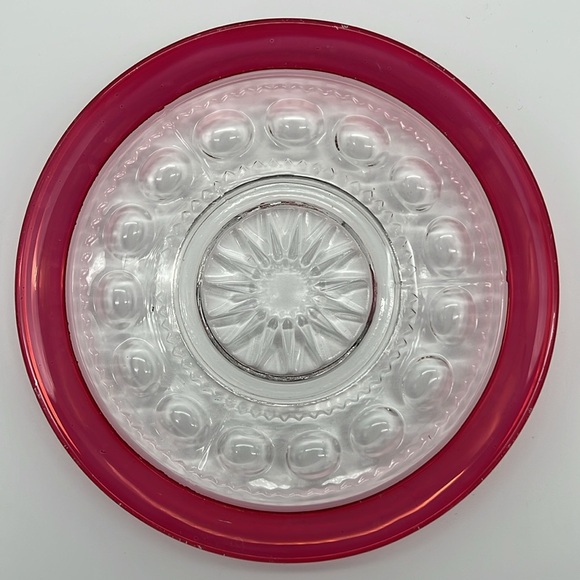 Vintage Tiffin-Franciscan King's Crown Ruby Red Flashed Salad Plates (Set of 6) - Picture 7 of 9
